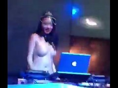 Topless Chinese DJ