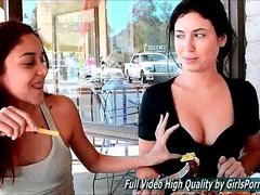 Porn Sophia girlfriend milk tits public