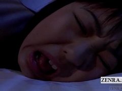 Subtitled uncensored nocturnal Japan schoolgirl rimjob