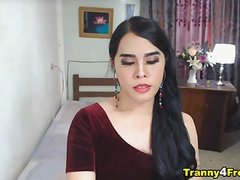 Hot Asian Trans Cock Live Jerking